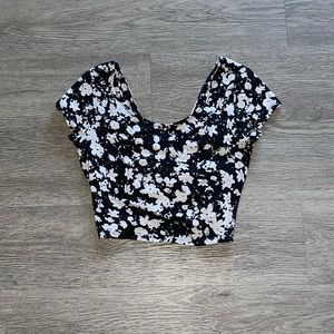 Garage Floral Crop Top Size Small